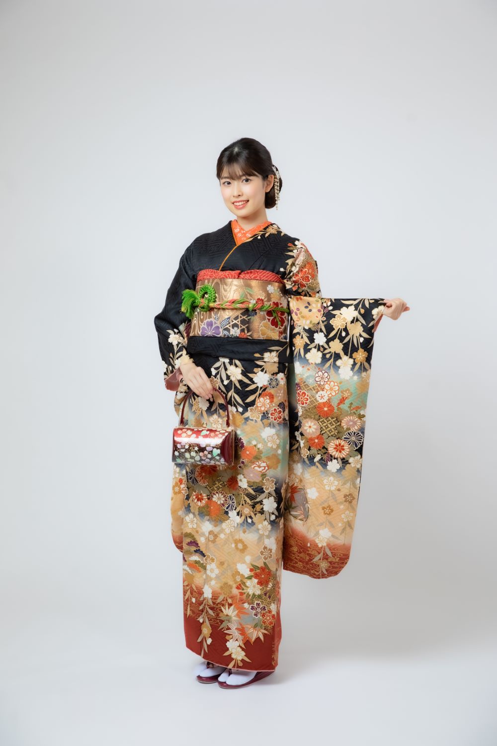 黒地サヤ型しだれ桜